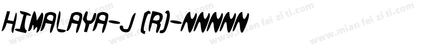 Himalaya-J (R)字体转换